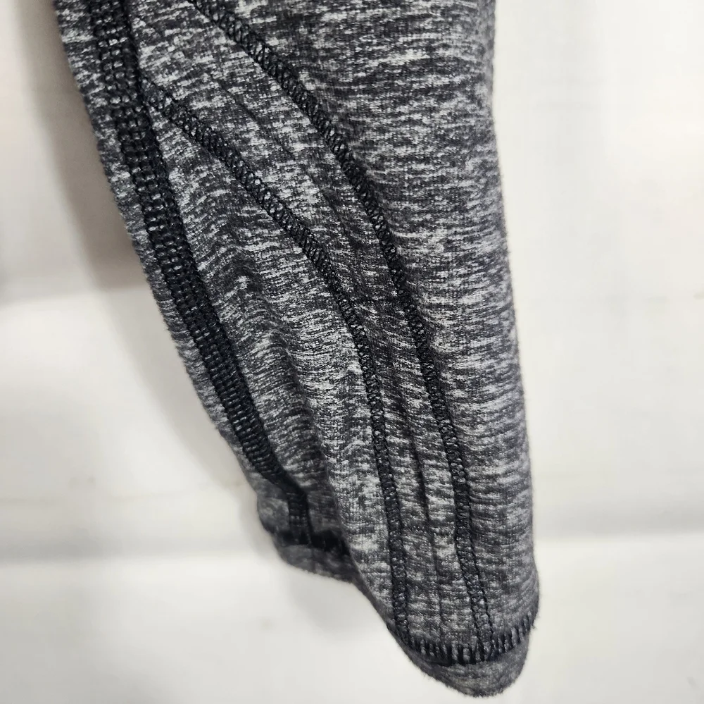Lululemon Star Runner Long Sleeve Rulu Running Athleisure Top Black Gray 8